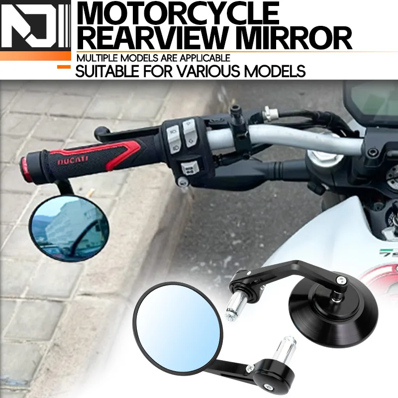 

For Ducati Monster 695 696 796 797 821 1100 1200 1200S 1200R Motorcycle Rear View Rearview Mirrors HandleBar Mirrors Side Mirror