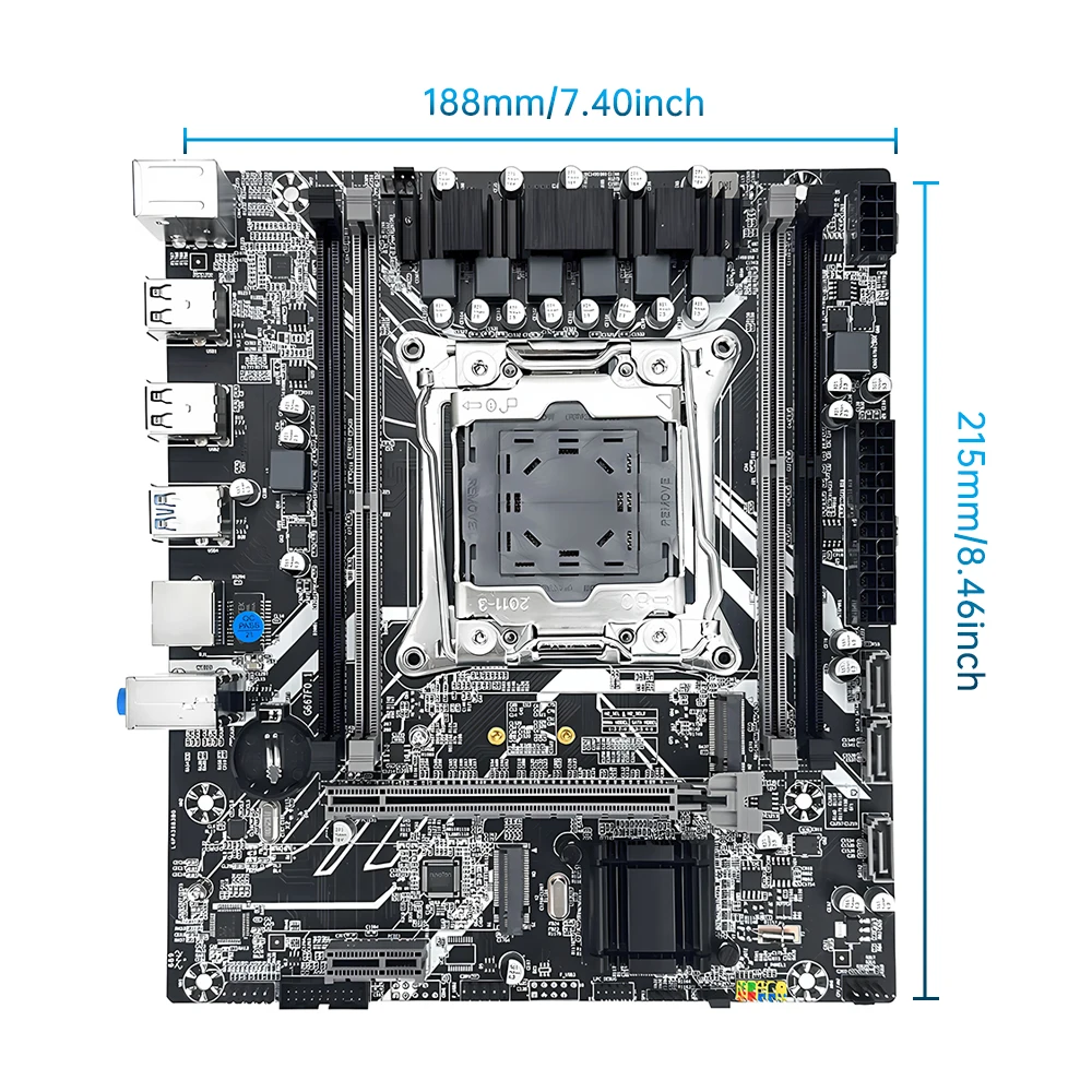 Scheda madre SOYO X99 X99 D4 GS Supporto LGA 2011-3 Intel Xeon E5 V3 e V4 CPU DDR4 Slot RAM * 4 slot M.2 SATA/NVME