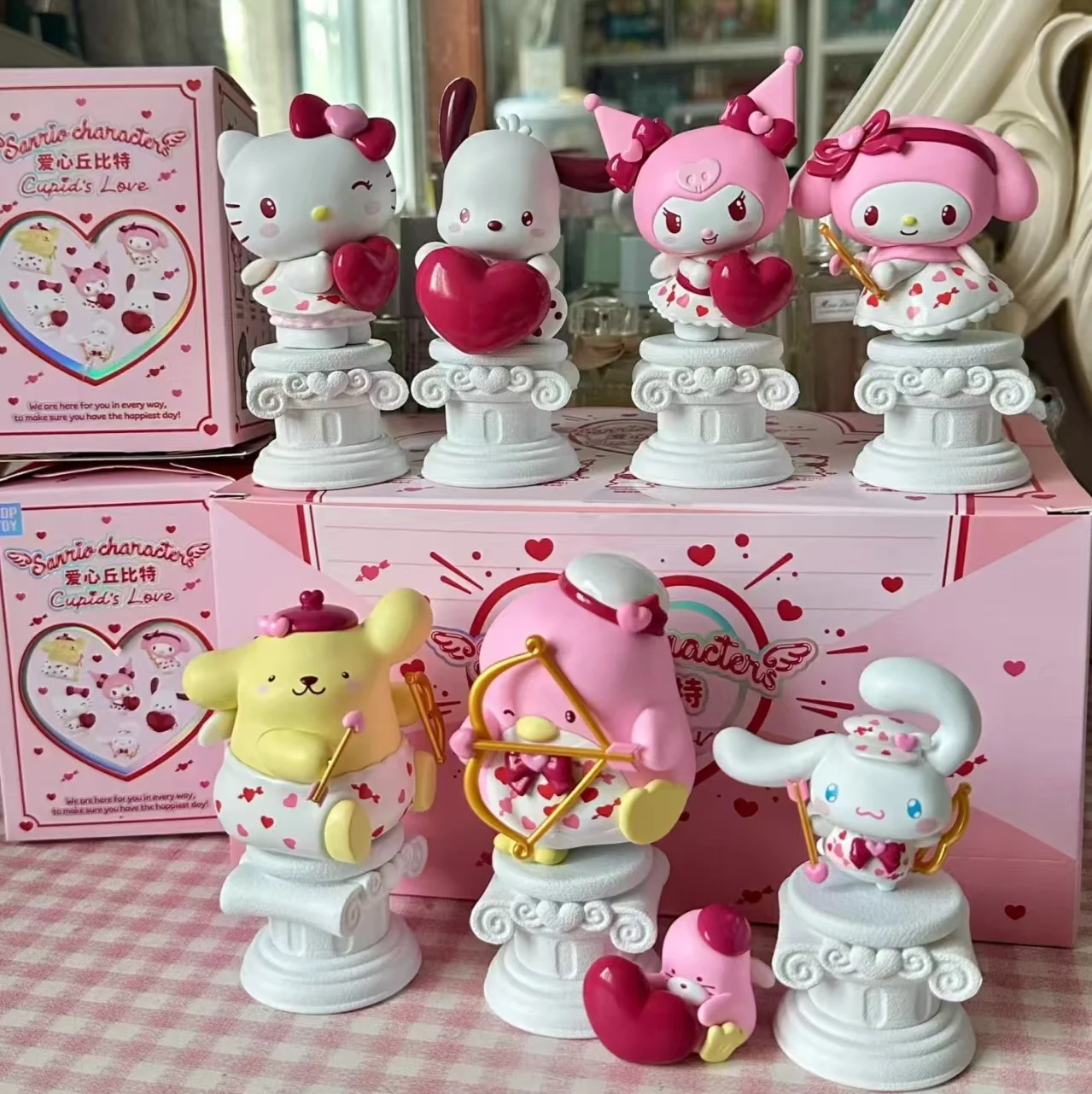 Genuine Sanrio Love Cupid 520 Limited Edition Blind Box Trendy Handmade Kuromi Doll Girl Gift Ornament Toy Valentine's Day Gift