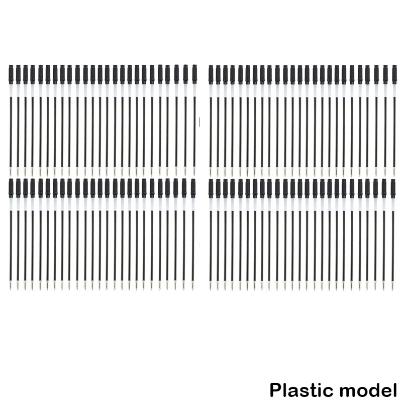 

100/5 Pcs/lot Rotating Plastic Black Ink 11.6cm Special Ballpoint Pen Refill Rod Cartridge Core Ink Stationery School Supplies