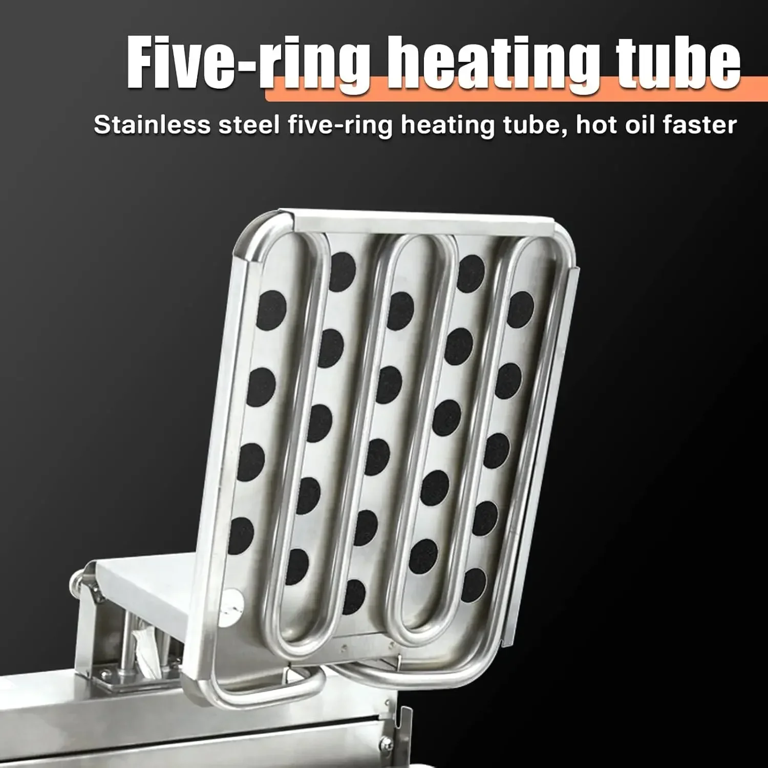 상업용 전기 딥 프라이어 조리대 스테인레스 스틸 딥 프라이어(온도 조절 기능 포함) H용 단일 대형 탱크 감자 튀김