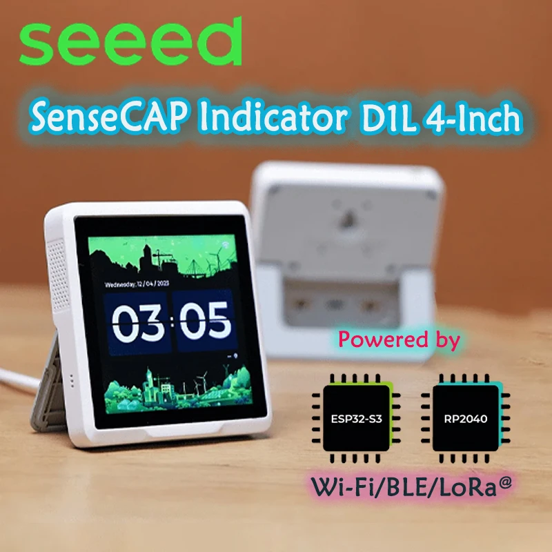 Seeedstudio SenseCAP Indicator D1 / D1L / D1S / D1Pro, 4-Inch Touch Screen IoT development platform powered by ESP32S3 & RP2040