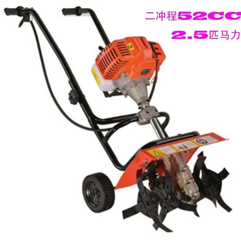 Small power lightweight scarifier, micro tiller, lawn mower, cultivator, multi-functional tiller, dual-purpose