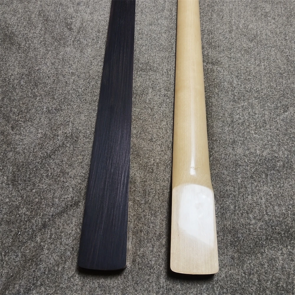 20Frets Heel Adjustment Fretless Rosewood Fingerboard Maple Electric Bass Guitar Neck Glossy Paint Guitar Accessories Parts