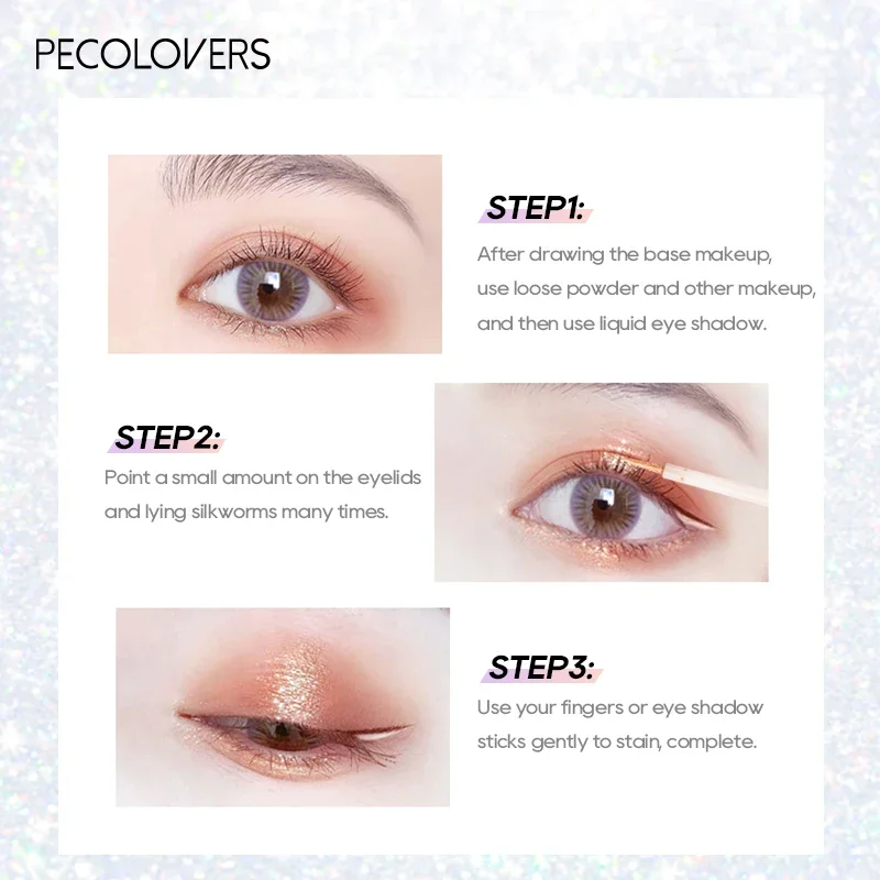 1Pcs Eyeshadow Shimmer and Shiny Waterproof Sequins Liquid Glitter Highlighter Eyeliner Eye Liner Pen Party Makeup Cosmetic