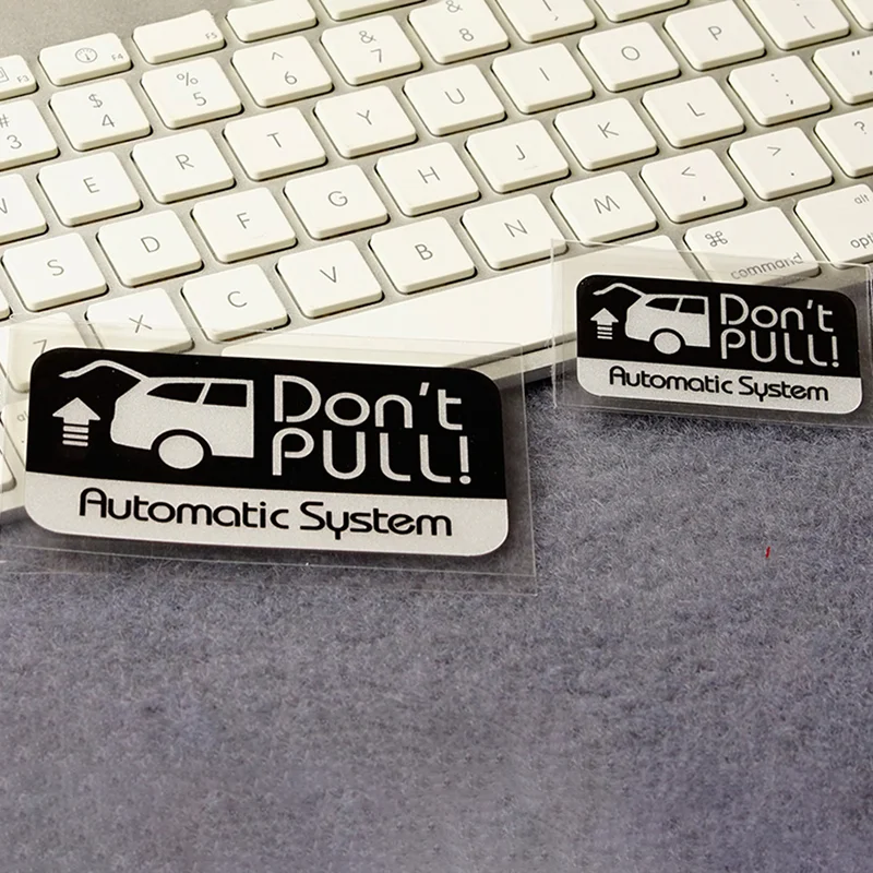 

2x Sistem Otomatis Peringatan Pita Vinil Hiasan Mobil Jangan Tarik Stiker Pintu Kendaraan Otomatis 4CM