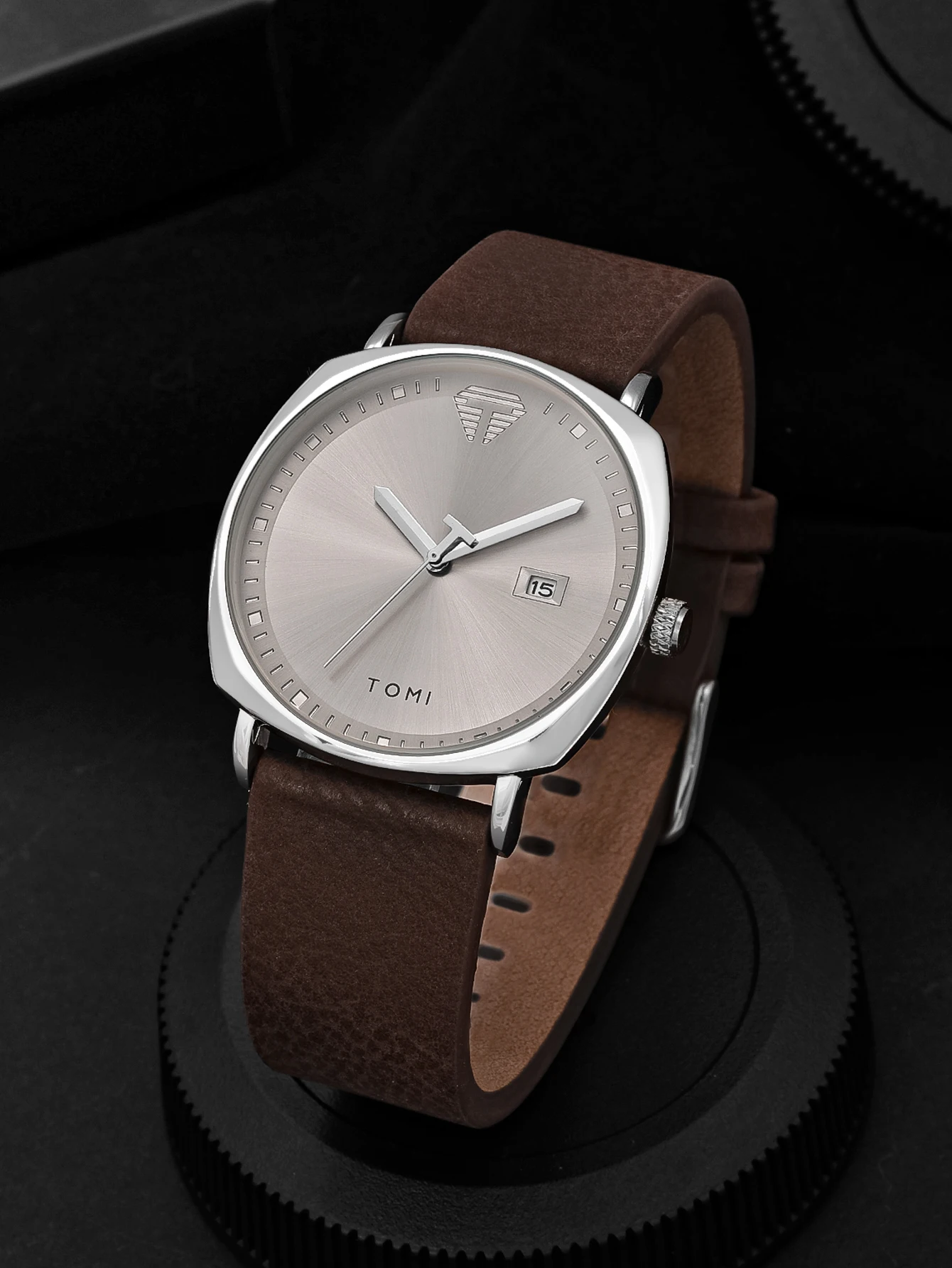 TOMI Neue 2PCS Luxury Business Männer Uhr Geschenk Box Set Einfache und Casual Männer Kalender Quarzuhr Stift Reloj männer Urlaub Geschenk – Detail 2
