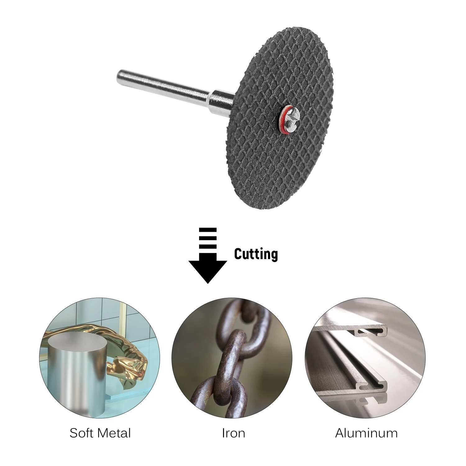 Zestaw 45 mini tarcz tnących do pilarki tarczowej, tarcze szlifierskie, tarcze tnące do narzędzi z przezroczystym etui.