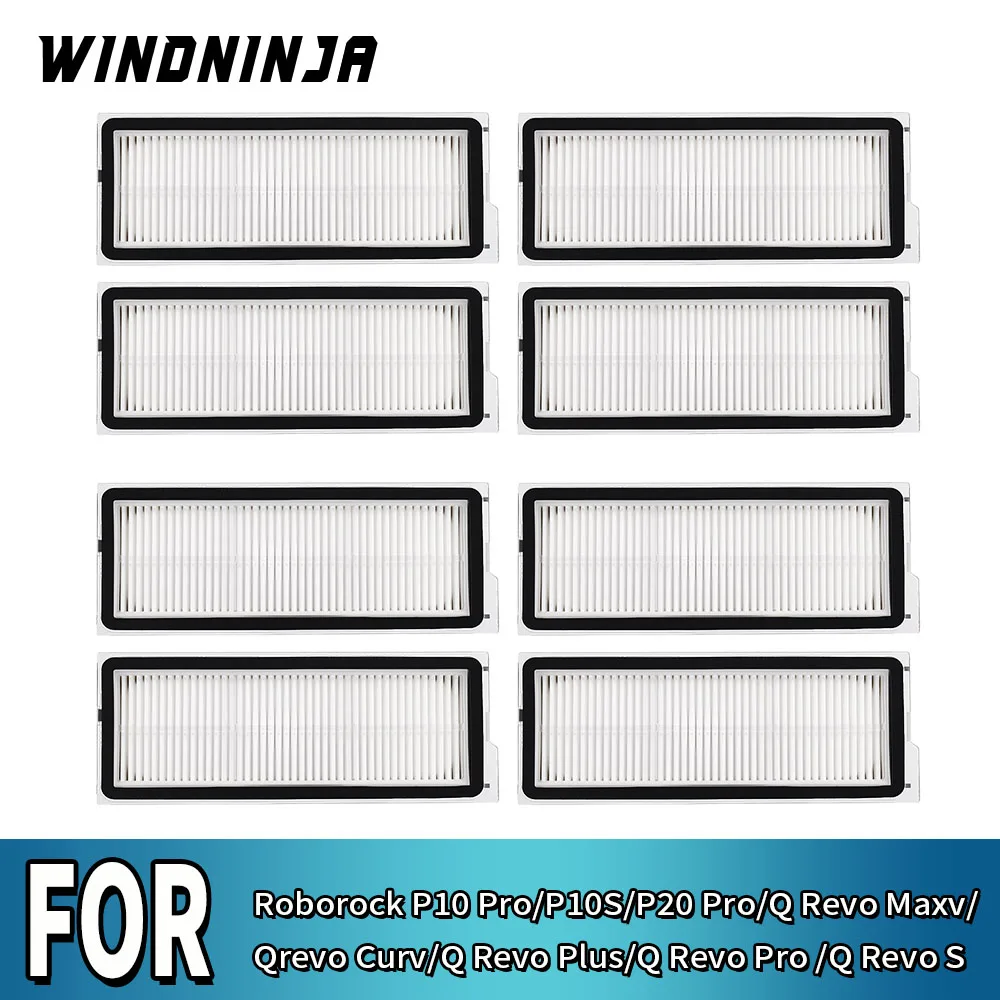 Filtro HEPA para Aspirador de Pó Roborock P10 Pro/P10S/P20 Pro/Q Revo Maxv/Qrevo Curv/Q Revo Plus/Q Revo Pro/Q Revo S