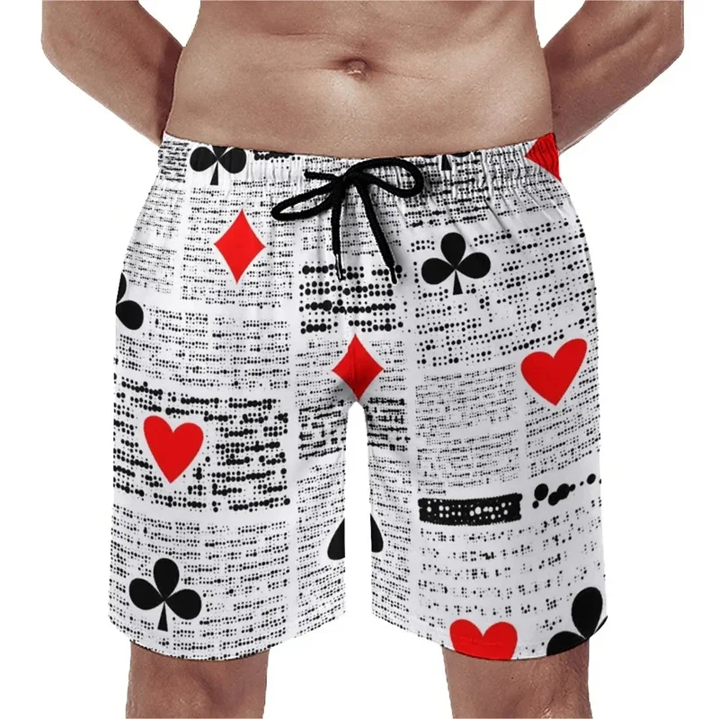 MEW Playing Poker Board Short Pants pour hommes, Hip Hop Short de plage, Design de mode, Streetwear décontracté, Respzed Beach Shorts, 2024