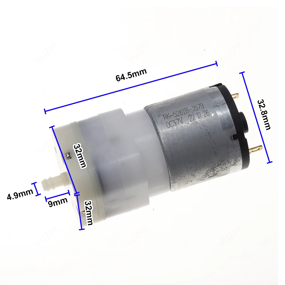 RK-528TB-3579 528 Motor Air Pump Atmospheric Volume Oxygenation Pump DC 3V 5V Oxygenation Pump High Flow Single Hole