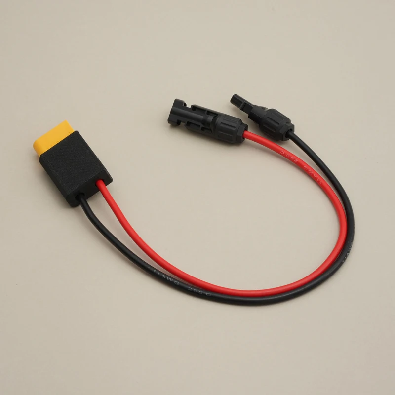 1PCS 400W SDC to MC4 Charging Cable for DJI Power 1000 Mini Outdoor Power Station Adapter Cord Support 18V-30V Solar Panel Input