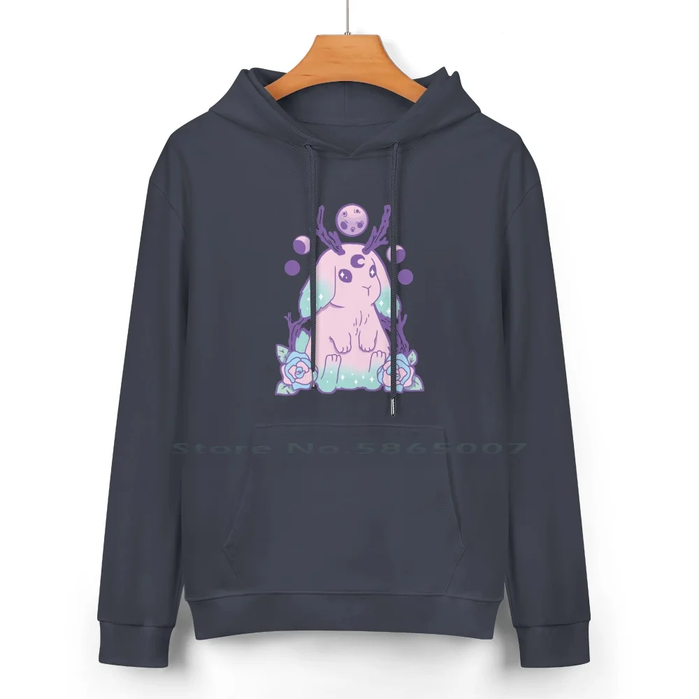 Satanic Pure Cotton Hoodie Sweater 24 Colors Pastel Goth Satanic Cute Kawaii 100% Cotton Hooded Sweatshirt For Women Men Unisex