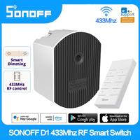 SONOFF D1 433Mhz RF Smart Dimmer Switch DIY Smart Home Mini Switch Module Adjustable Light Brightness APP Voice Remote Control