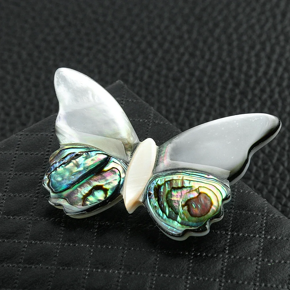 European and American Fashion Texture Natural Abalone Shell Butterfly Brooch Personality High-grade Corsage Coat Garment Pin