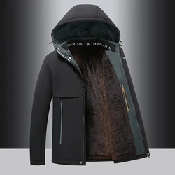 New Winter Parka Men Jacket Thicken Hooded Waterproof Outwear Warm Coat Fathers' Clothing Casual Men's Overcoat Size 5XL