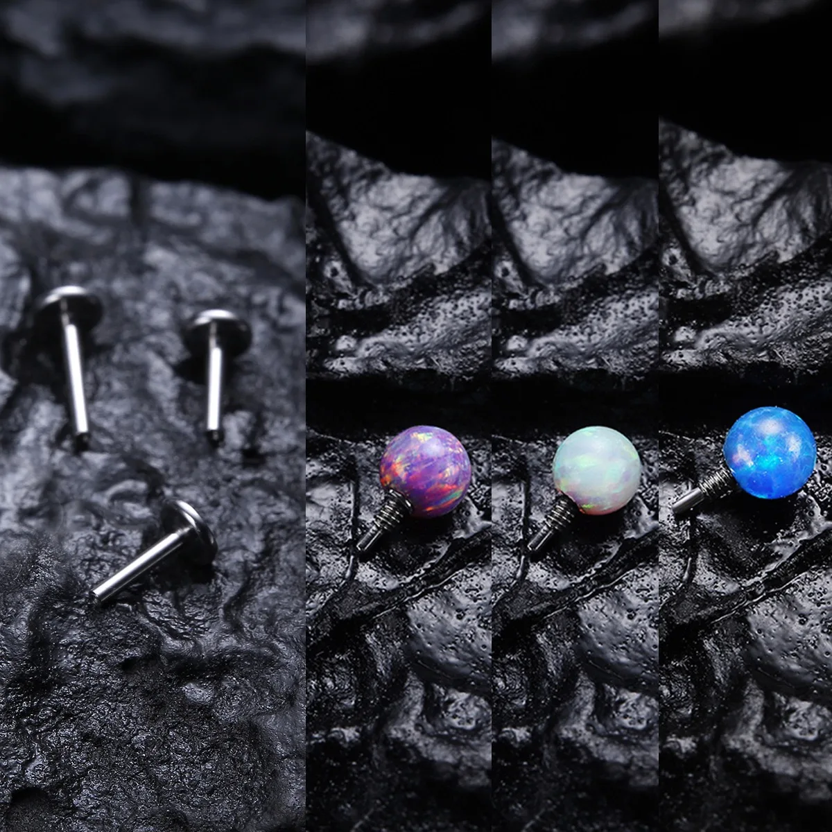 G23 Titan Ohrmuschel Edelstein Piercing Ohrring Nasenpiercing Augenbrauenpiercing Nasenpiercing Lippenimplantat Qualität Körperschmuck – Detail 4