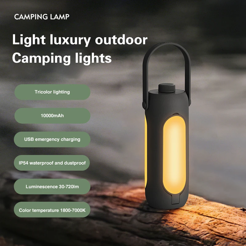 

Portable Folding Outdoor Camping Light with Large Capacity Lighting Portable Hanging Tent Camping Light Outdoor Emergency USB Re