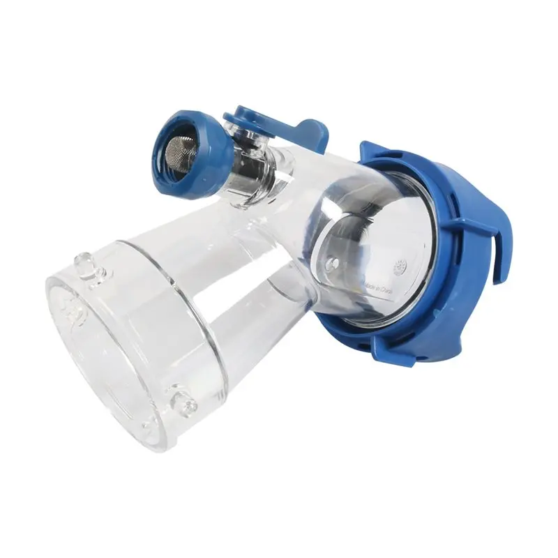 Must Have Sewer Adapter For RV Sanitation, 45 Degree For RV Holding Tank Rinser Transparent Sewer Tank Adapter W/Gasket-A91R