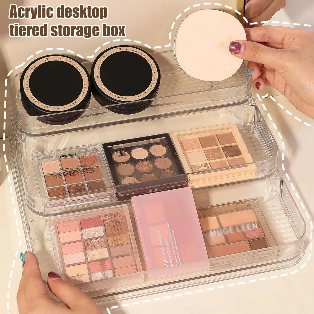 

3 Tier Desktop Cosmetic Shelf Organizer Perfume Storage Rack Doll Display Stand Kitchen Seasoning Organizer Home Storage Holders