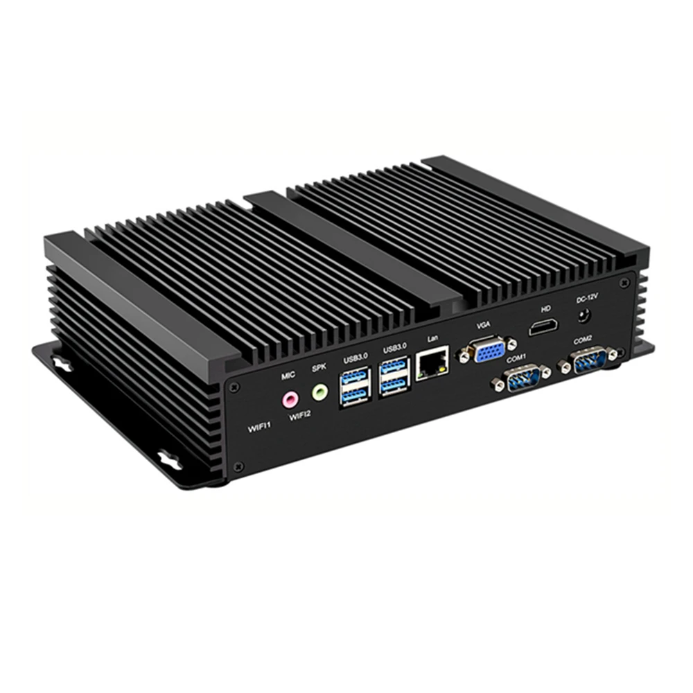Topton 11th Gen Industrial Mini PC Core I7 1165G7 I5 1135G7 Fanless System Barebone Computer 2xDDR4 Ram Slot HD VGA 7*USB WiFi