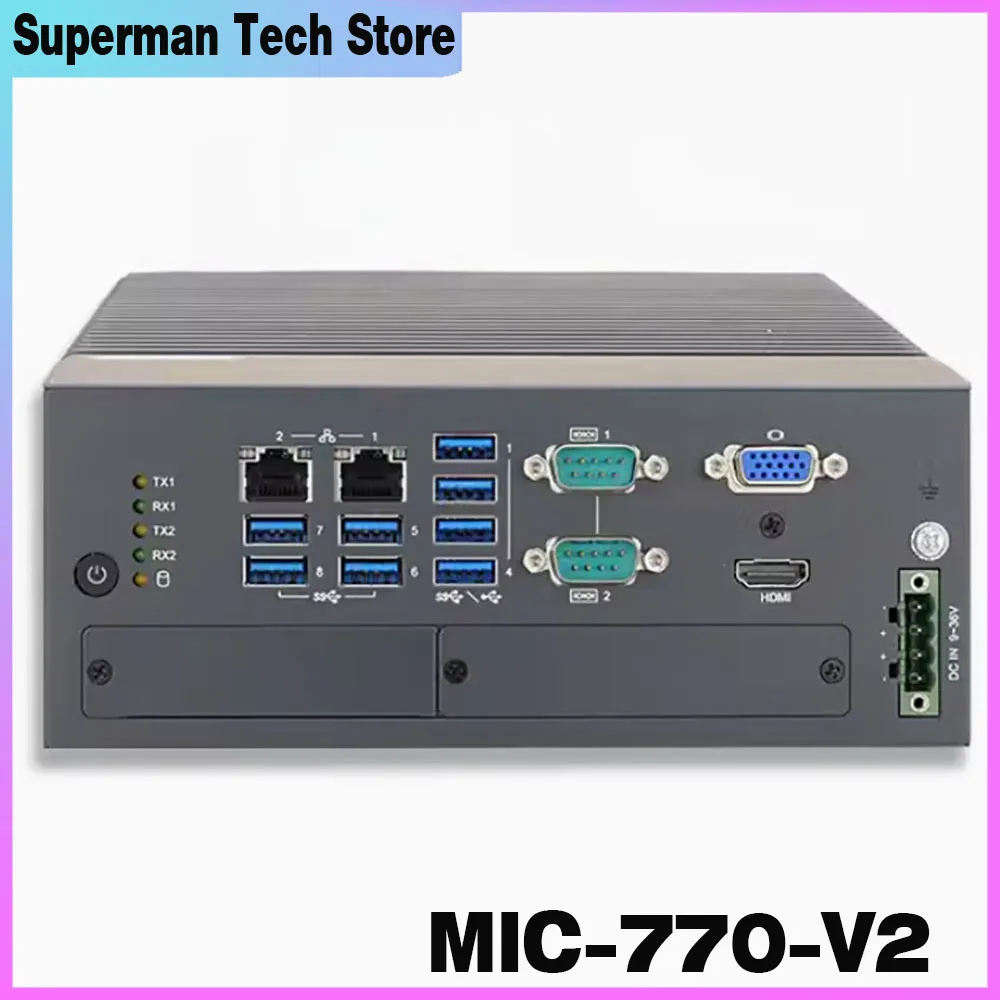 

MIC-770 для Advantech, безвентиляторная система, промышленный компьютер, центральный процессор, промышленный компьютер, системный элемент