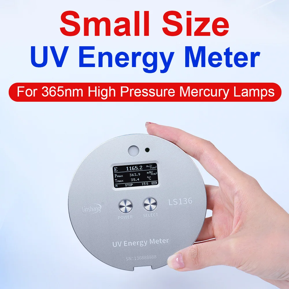 LS136 315nm to 400nm UVA Intensity Integrator UV Power Puck Radiometer Portable Ultraviolet Radiation Meter UV Energy Meter