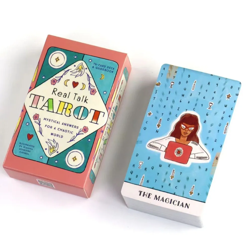 

10.3*6cm Real Talk Tarot Modern Illustrations Inspired By Modern Life Featuring Relatable Archetypes and Scenes 78 Pcs Cards