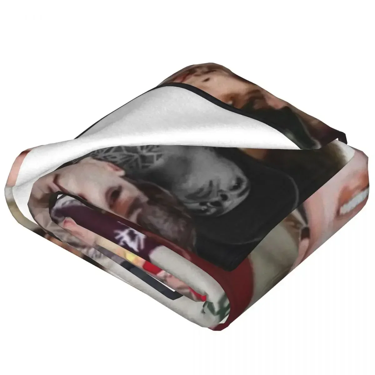 N-Natanael Canos Photo Flannel Blanket Trap Music Corridos Tumbados Warm Bedding Throws for Bedroom Bedspread Sofa Bed Cover