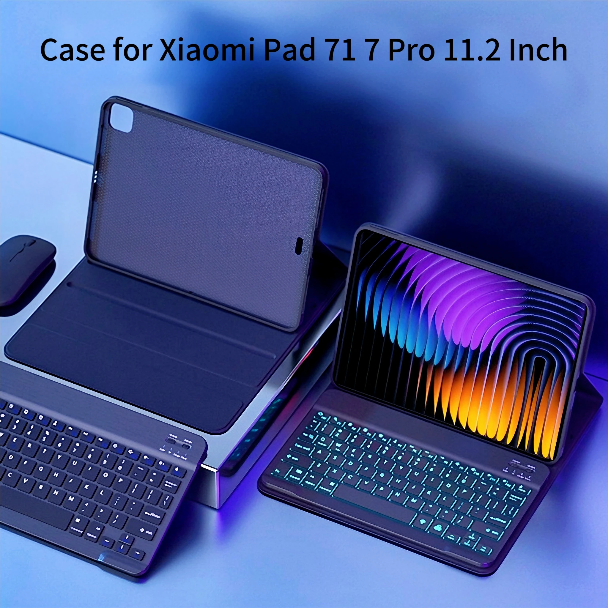 

Case For Xiaomi Pad 7 11.2 Inch,Detachable Bluetooth Keyboard Cover for Xiaomi Pad 7 Pro 11.2 Inch