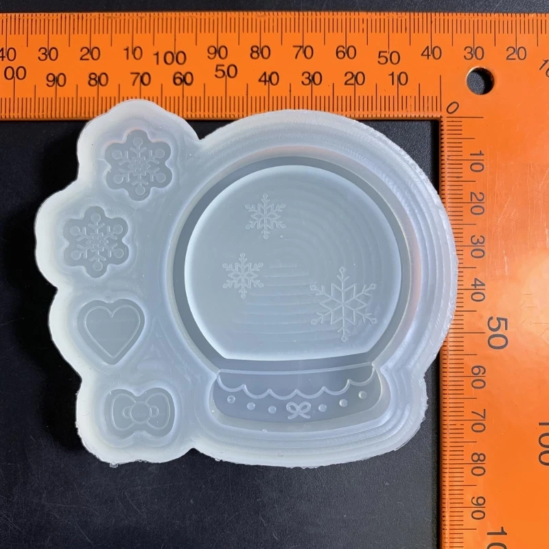 Moulds Resin Shaker Molds Resin Casting Shaker Mould Crystal Ball Shaped Silicone Material Jewelry Accessories