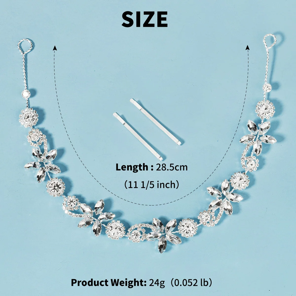 Bridal Wedding Hair Accessories Crystal Flower Pearl Headband for Women Hair Jewelry Party Bride Headpiece Bridesmaid Gift image 6