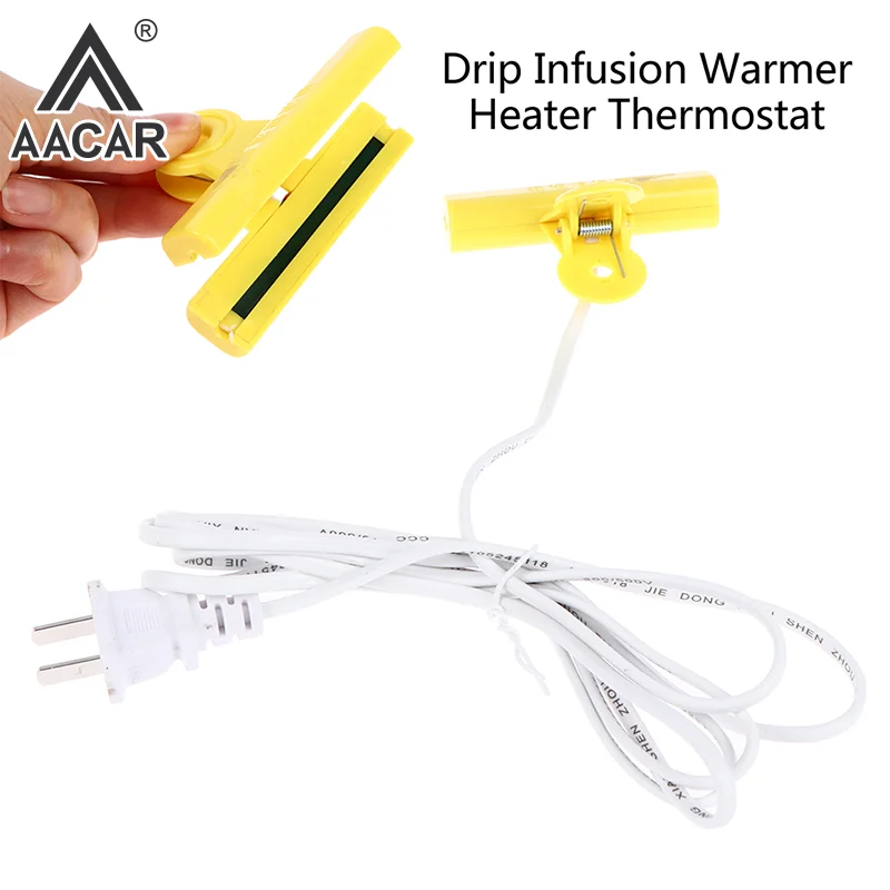 1PCS Drip Infusion Warmer Heater Thermostat Heating Patch Pocket Clip Infusion Warmer Thermostat Heating Rod USB Charging