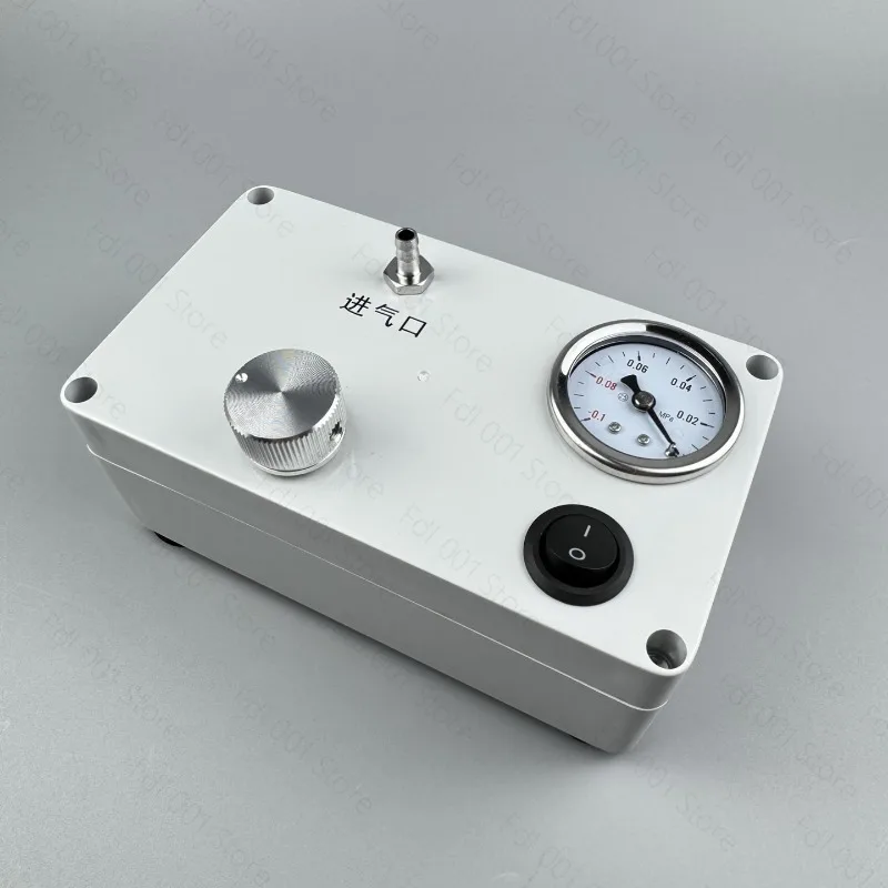 Desktop Vacuum Pump with Gauge, Adjustable Negative Pressure, Lab Equipment for Air Extraction, Defoaming and Filtration