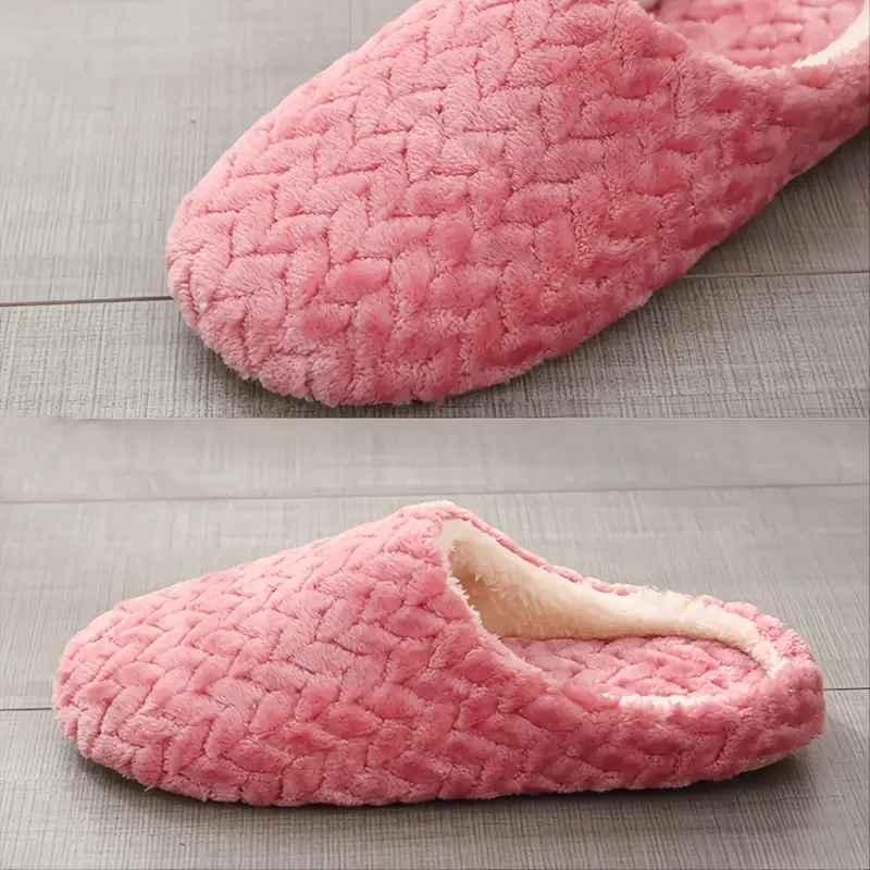 Unisex Soft Anti Slip Home Winter Slippers