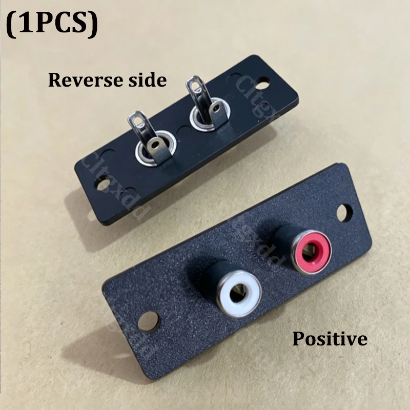 1 Stück 2/4-Port RCA-Buchse, Panelmontage, Audio-Anschlussplatine, AV-Lotus-Stecker, Chassis-Eingangsanschluss für Verstärker, Lautsprecher, DIY – Detail 11