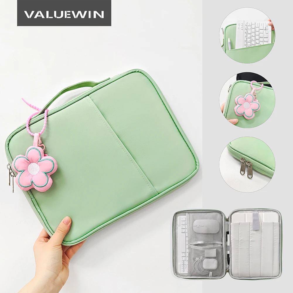 

Tablet Sleeve Bag For iPad Pro9 11inch Portable Pouch iPad10/9/8/7th Generation Air 5/4/3 Pro11 2024 2022 Waterproof Tablet Bag