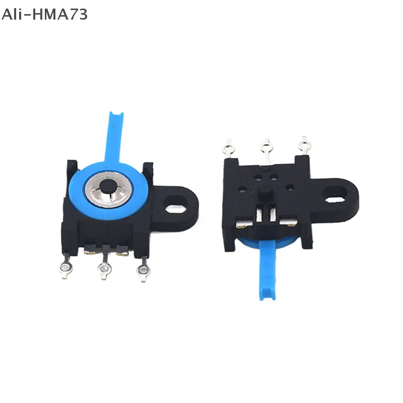 

10Pcs Soldered Detection Switch KFC-V-213 Three Pin Patch Single Ear Blue Handle Reset Left And Right Shaking Switch