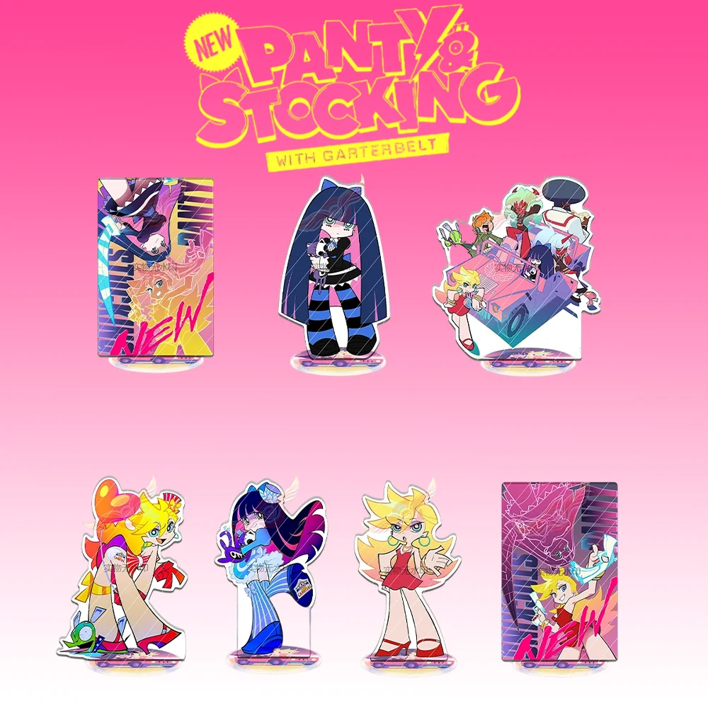 

"New Panty & Stocking with Garterbelt" 15cm Acrylic Stand keychain "Stocking Anarchy" New Year decoration for the desktop gifts
