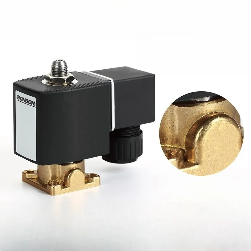BONDON two-position two-way three-way brass plate-type solenoid valve water valve pipeline electric control