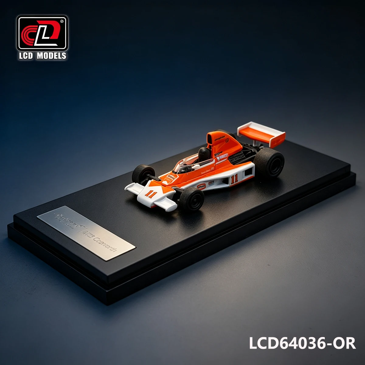 在庫あり-マクラーレン-m23-コスワース-f1-1-64-lcdモデル-11-ジェームス・ハント-1976-伝説の世界チャンピオン-レースカー-lcd64036-or-ダイキャストモデル