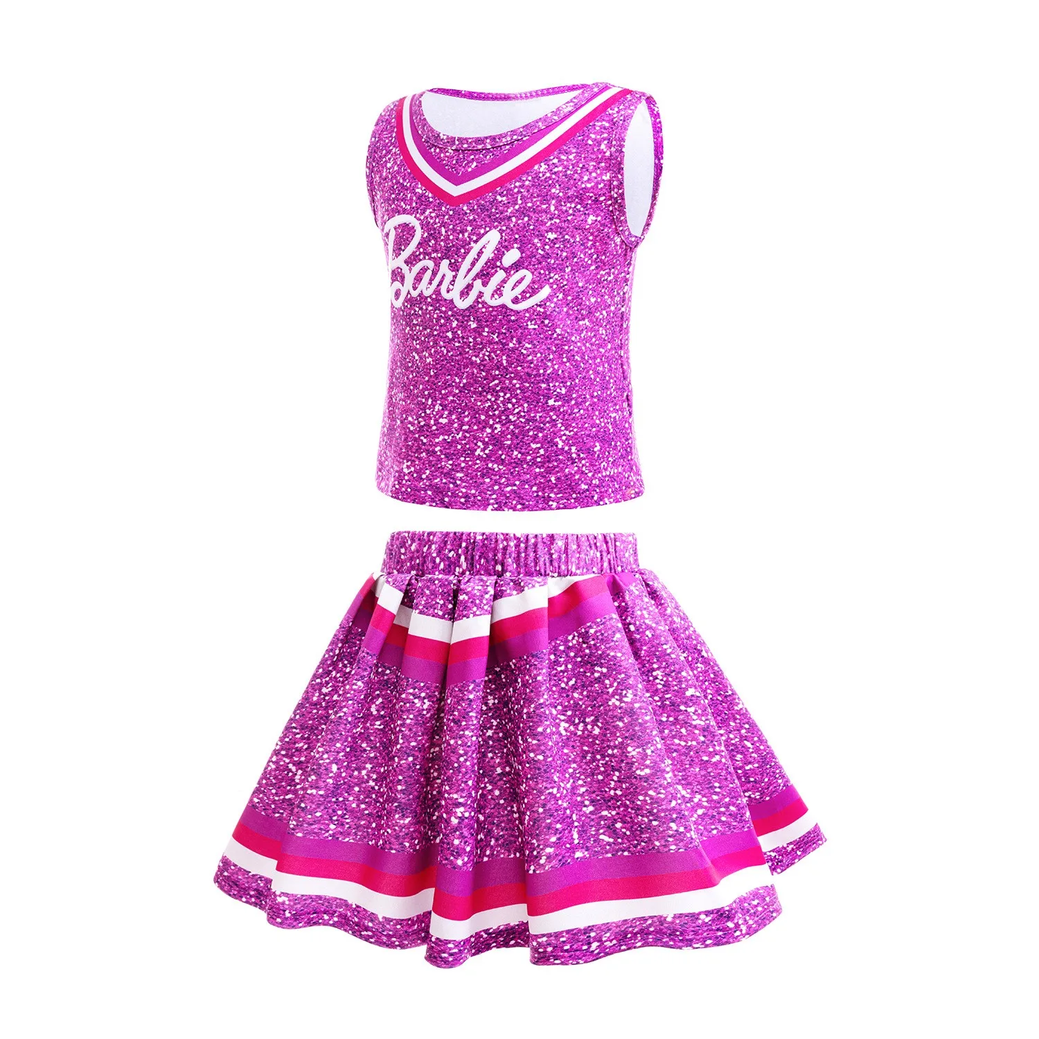 Barbie Skirt Kawaii Cartoon Animation Cute Children Halloween Cos Cheerleader Performance Costume Children Gift