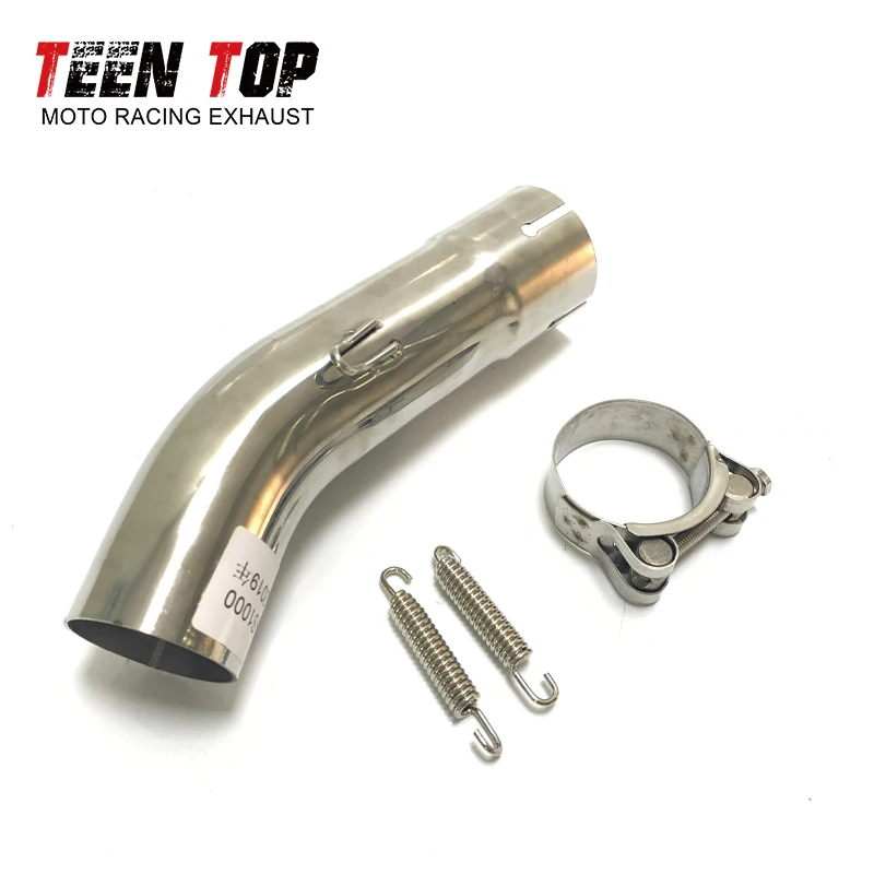 Motorcycle Exhaust Middle Pipe For Suzuki GSXS1000 GSXS1000F 2015-2021 Escape Moto Steel Link Connect Tube GSX-S1000 GSX-S1000F