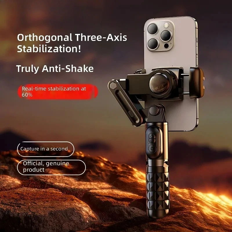 AI Intelligent Gimbal Bluetooth Tripod Handheld Stabilizer with Wireless Remote Control 360° Rotation Video Recording