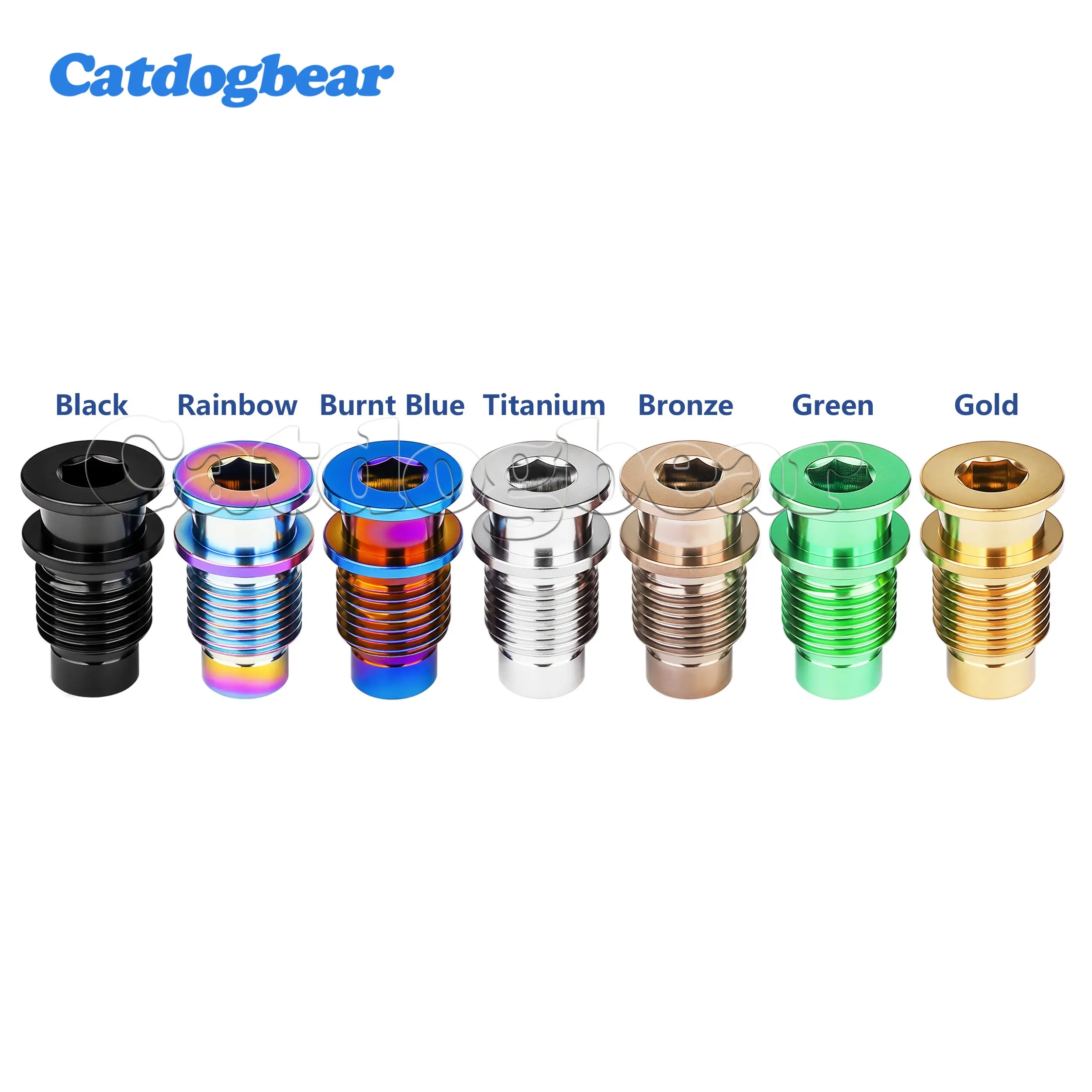 Catdogbear  Titanium Bolt 4pcs M10x20.5mm(1.0mm Pitch) by for DA9270, R8150, R7100 & SRAM Bicycle Shift Fixing Axle Screws