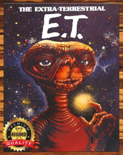 E.T. the Extra-Terrestrial - 1982 - Restored - Metal Sign