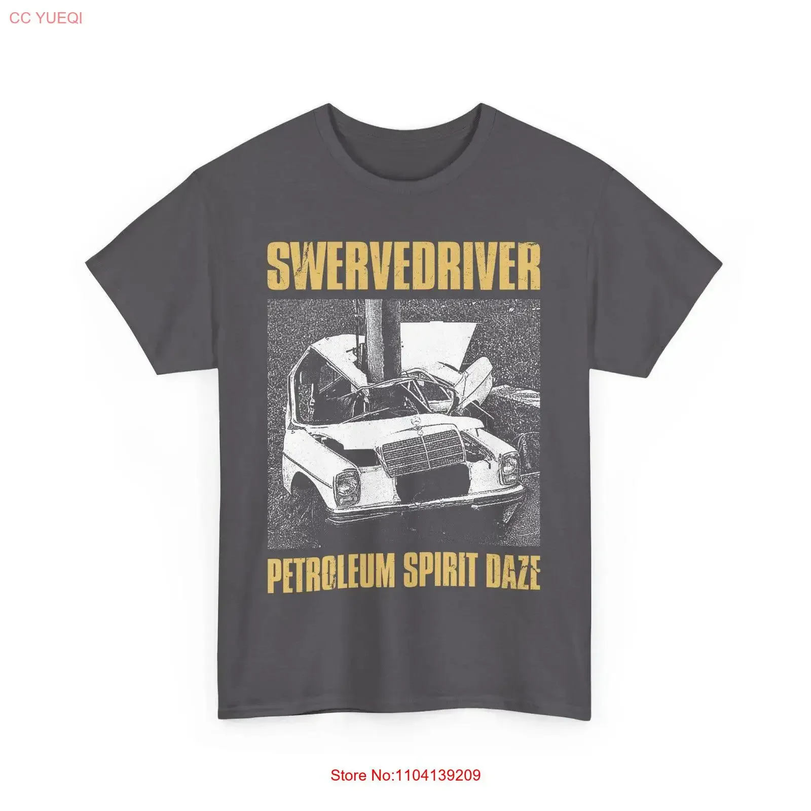 Swervedriver Fanart T shirt Indierock Noise Rock Shoegaze vintage Washed fashion Slightly Top For Everyday Wear