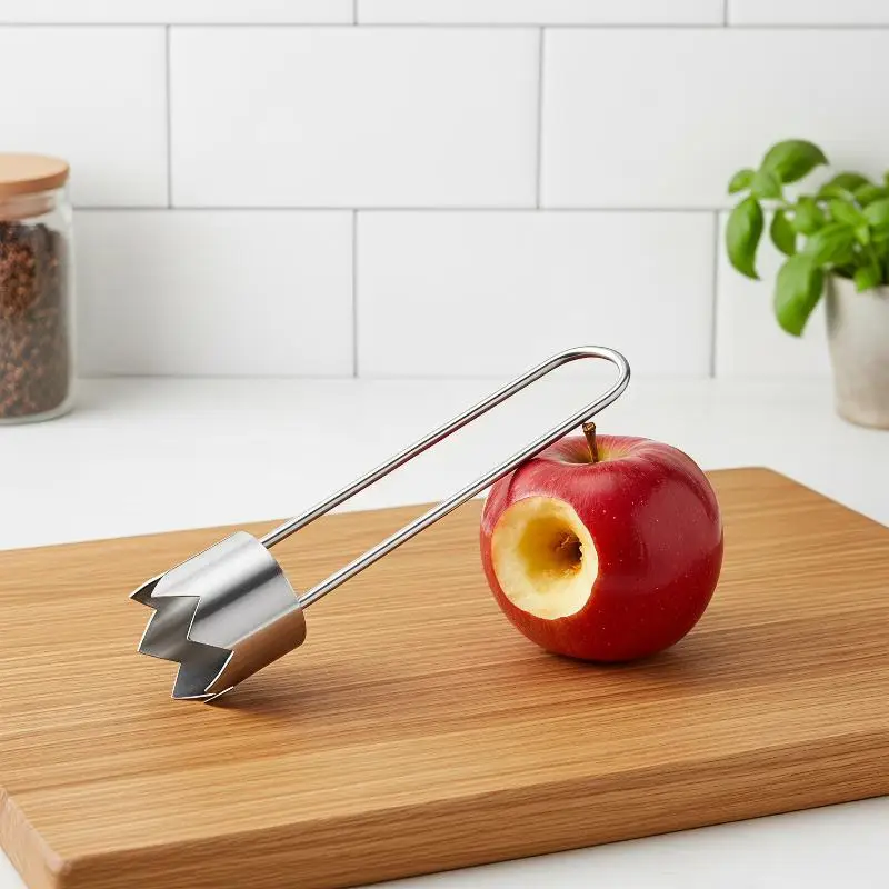 Durable Stainless Steel Fruit Corer Tool Easy Core Removal Food Safe for Home Kitchen  Pear Cherry Veggie Use