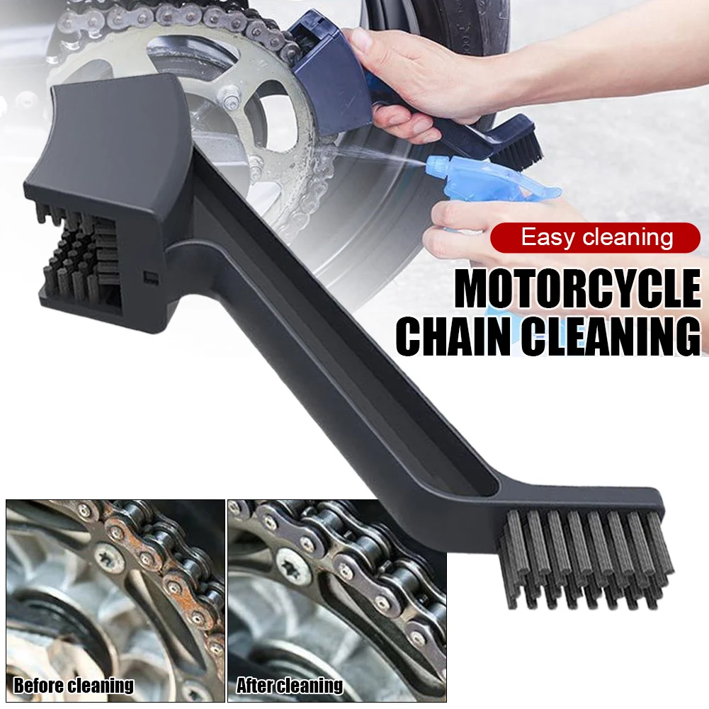 Motorcycle Chain Brush Cleaner Plastic Bike Bicycle Moto Brush Cycling Clean Chain Cleaner Outdoor Scrubber Maintenance Tool