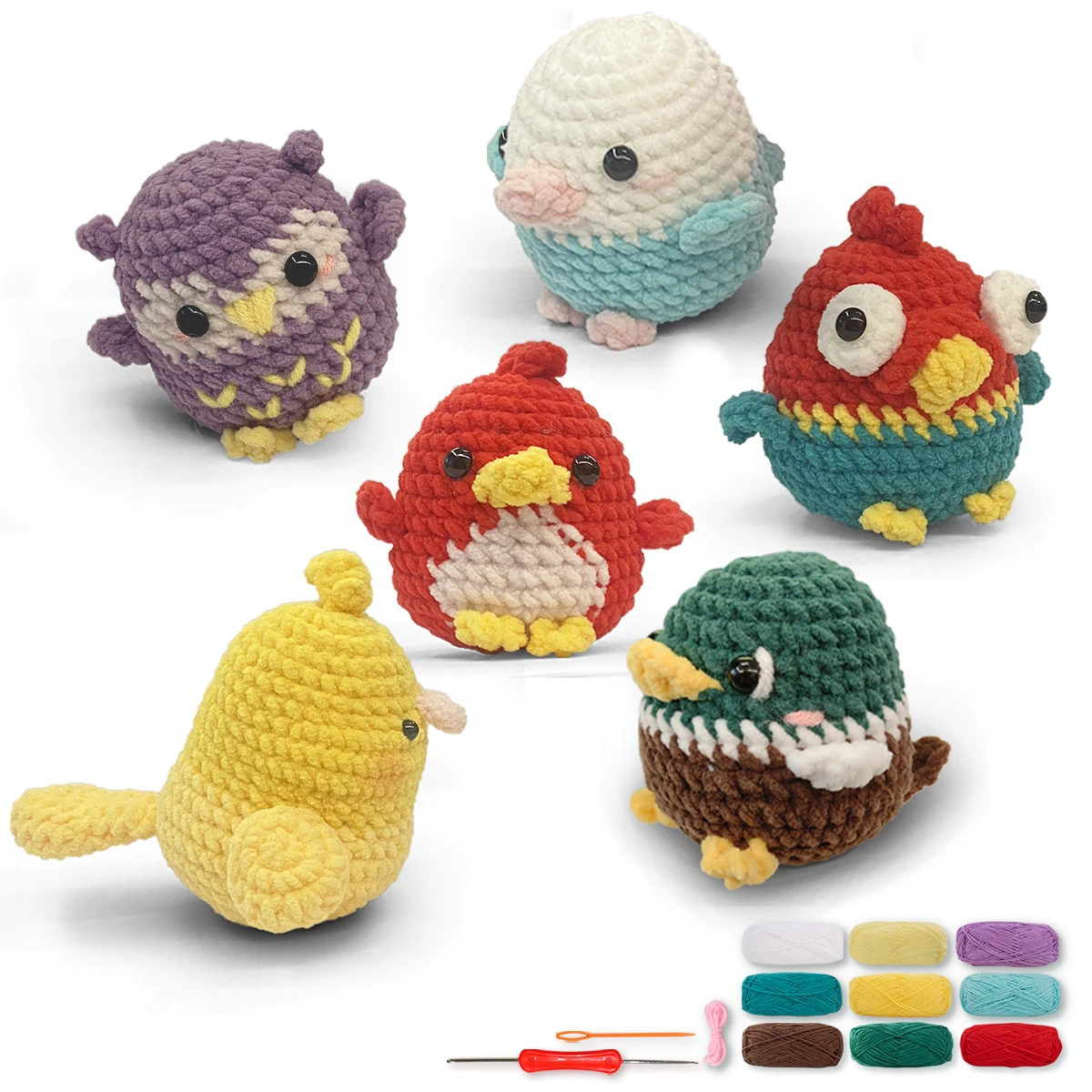 YAMAXIN Kit de ganchillo para principiantes, juego de ganchos Amigurumi DIY de ganchillo con manual de instrucciones y enseñanza de vídeo